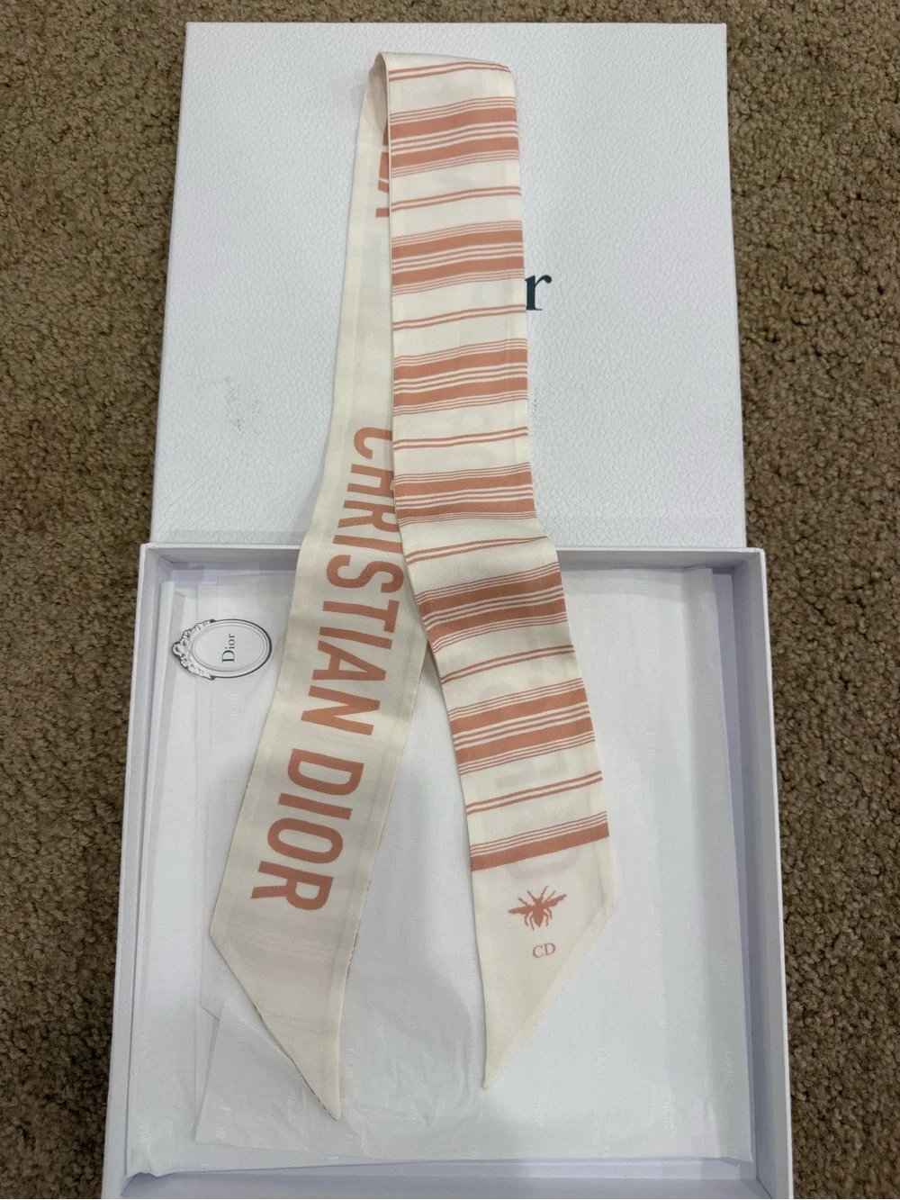 Limited Edition Christian Dior Marbella Pop-Up Mitzah Silk Scarf New in Box